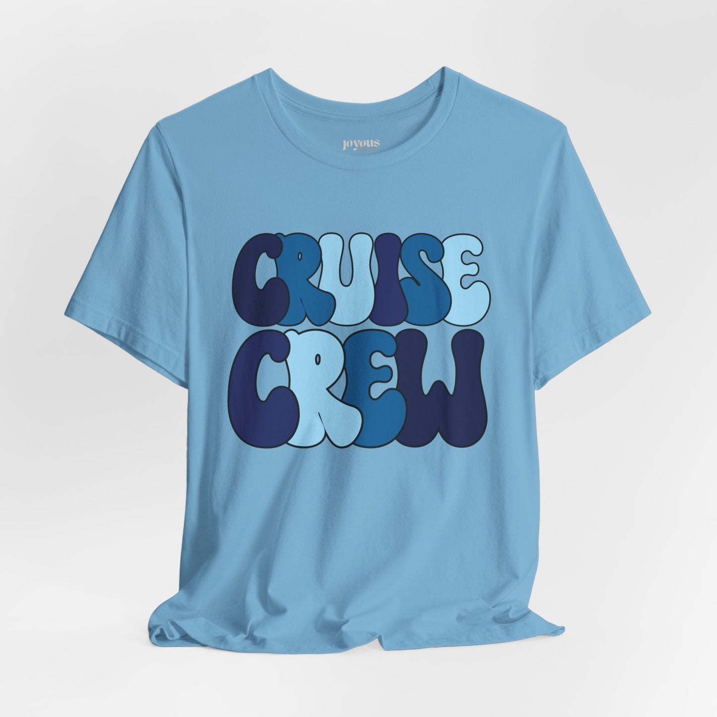 Blue Cruise Crew Shirt - Family Cruise Vacation Soft Cotton Tee