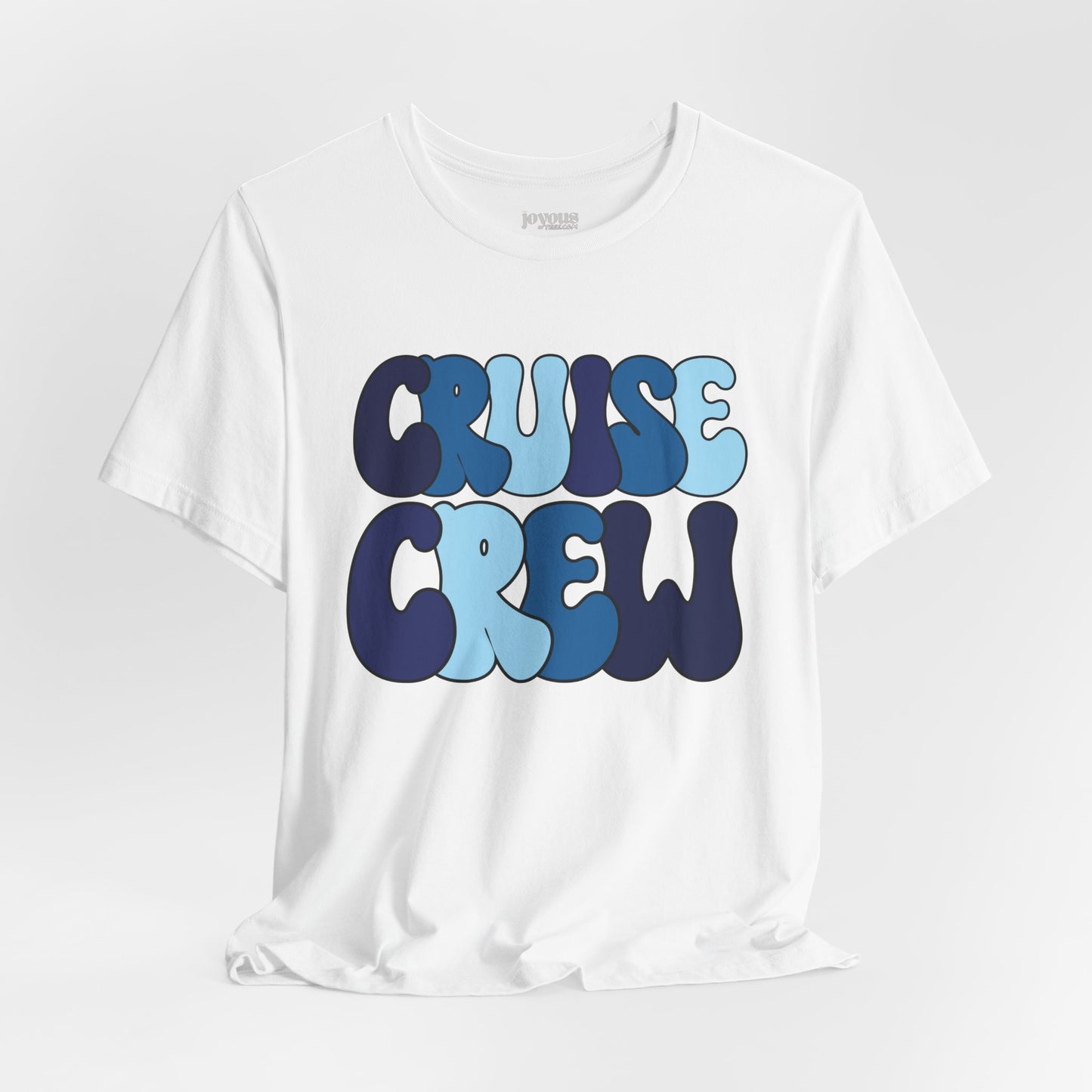 Blue Cruise Crew Shirt - Family Cruise Vacation Soft Cotton Tee