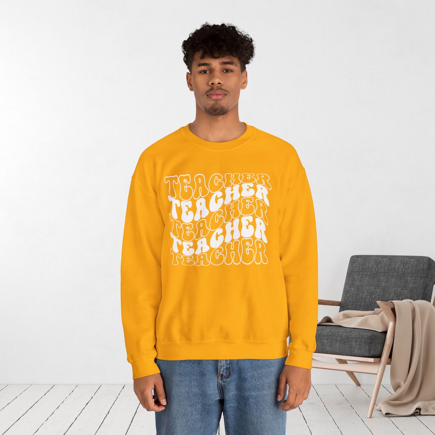 Groovy Unisex Teacher Sweatshirt for School Teachers
