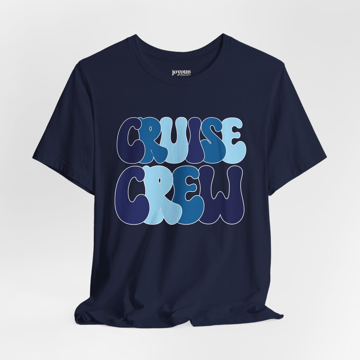 Blue Cruise Crew Shirt - Family Cruise Vacation Soft Cotton Tee