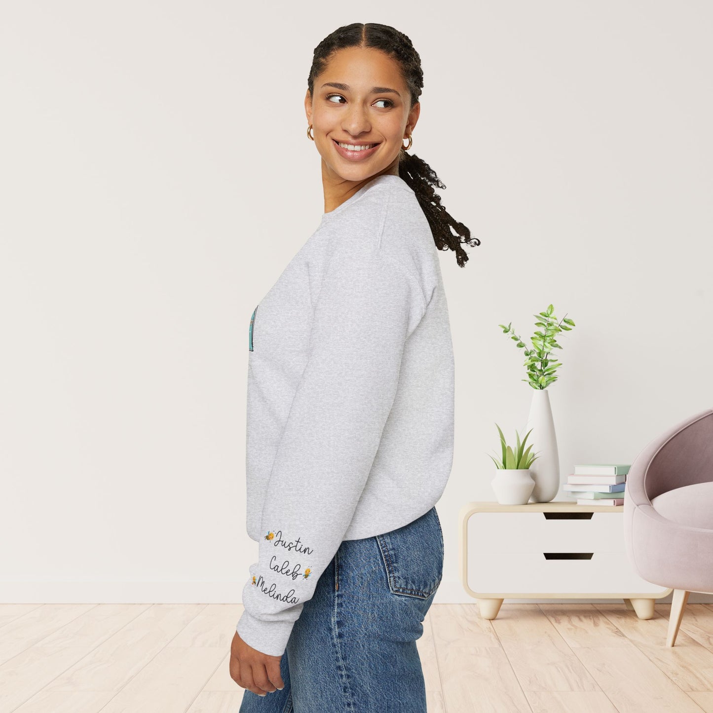 Custom Mama Sweatshirt with Kids Name - Personalized Gift for Mom