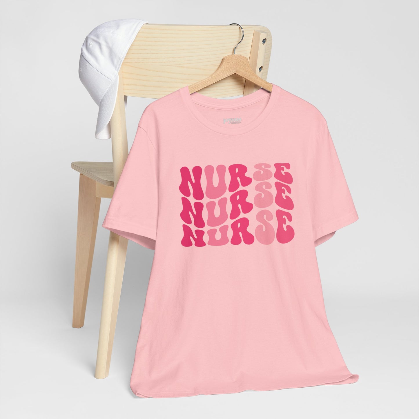 Groovy Pink Nurse Shirt - Registered Nurse Soft Cotton Tee