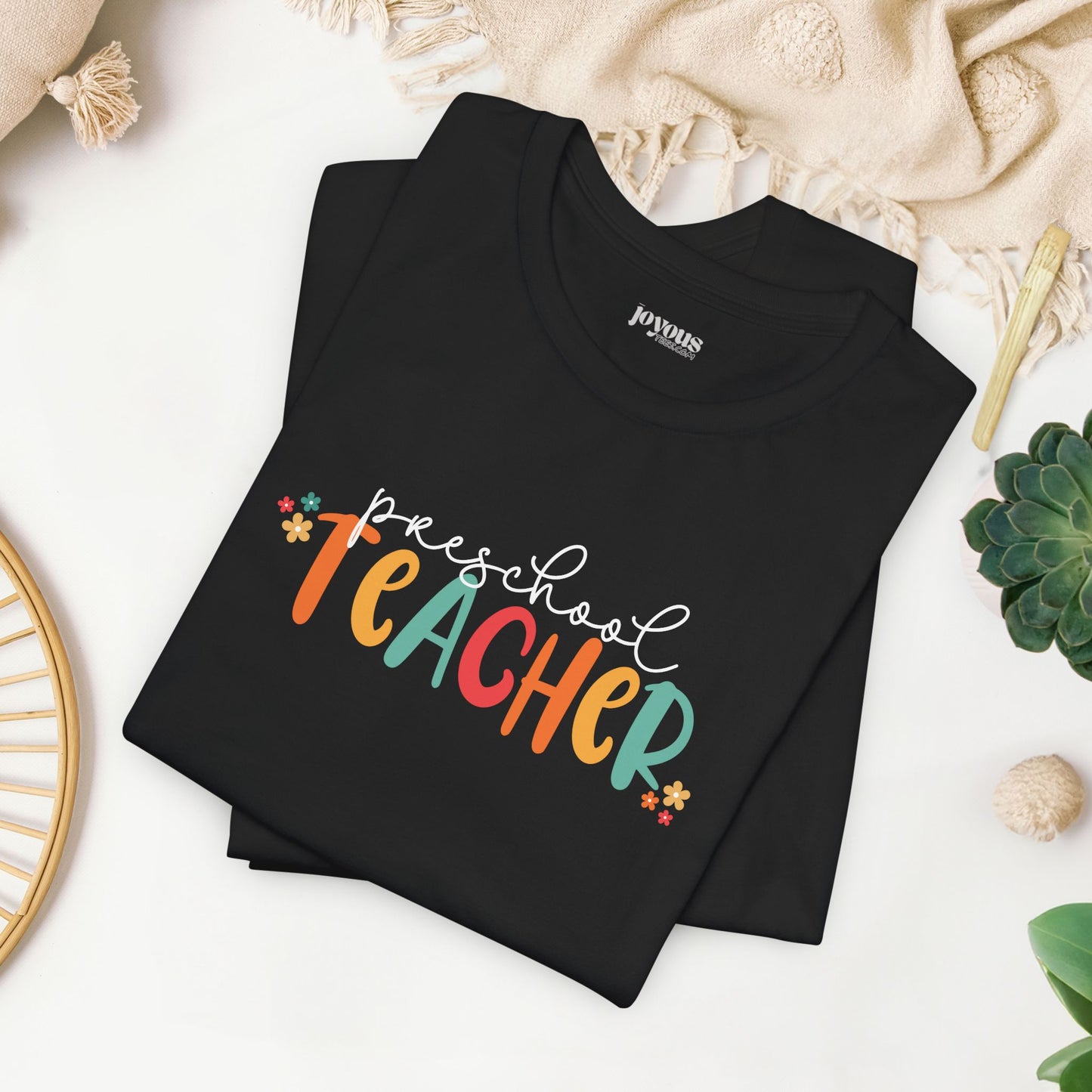 Trendy Preschool Teacher Soft Cotton Tee - Back to School Shirt