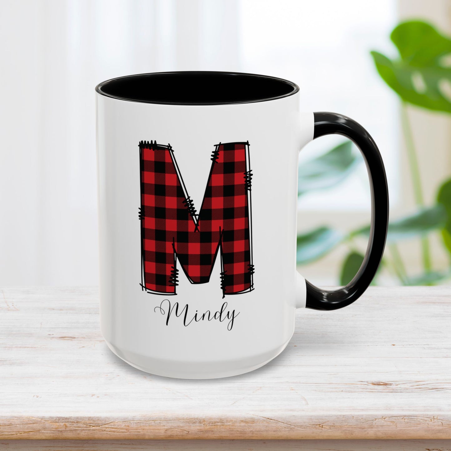 Custom Christmas Initial Letter Mug with Name - Personalized Christmas Gifts A-Z