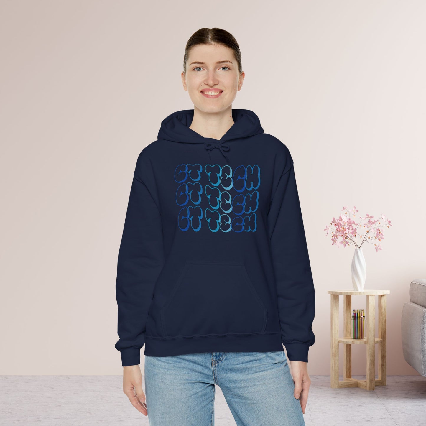 Groovy Blue CT Tech Hoodie - CT Technologist Hoodie