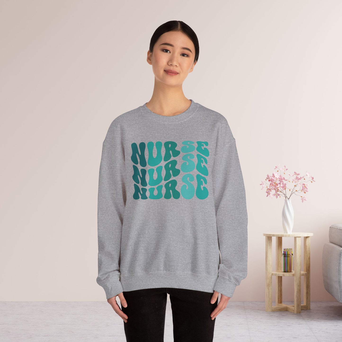 Groovy Green Nurse Sweatshirt