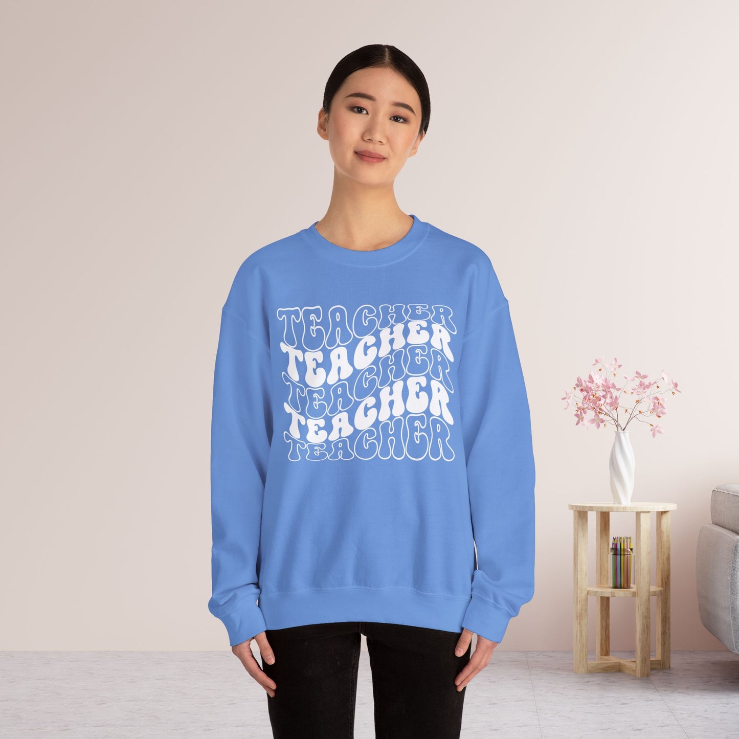 Groovy Unisex Teacher Sweatshirt for School Teachers