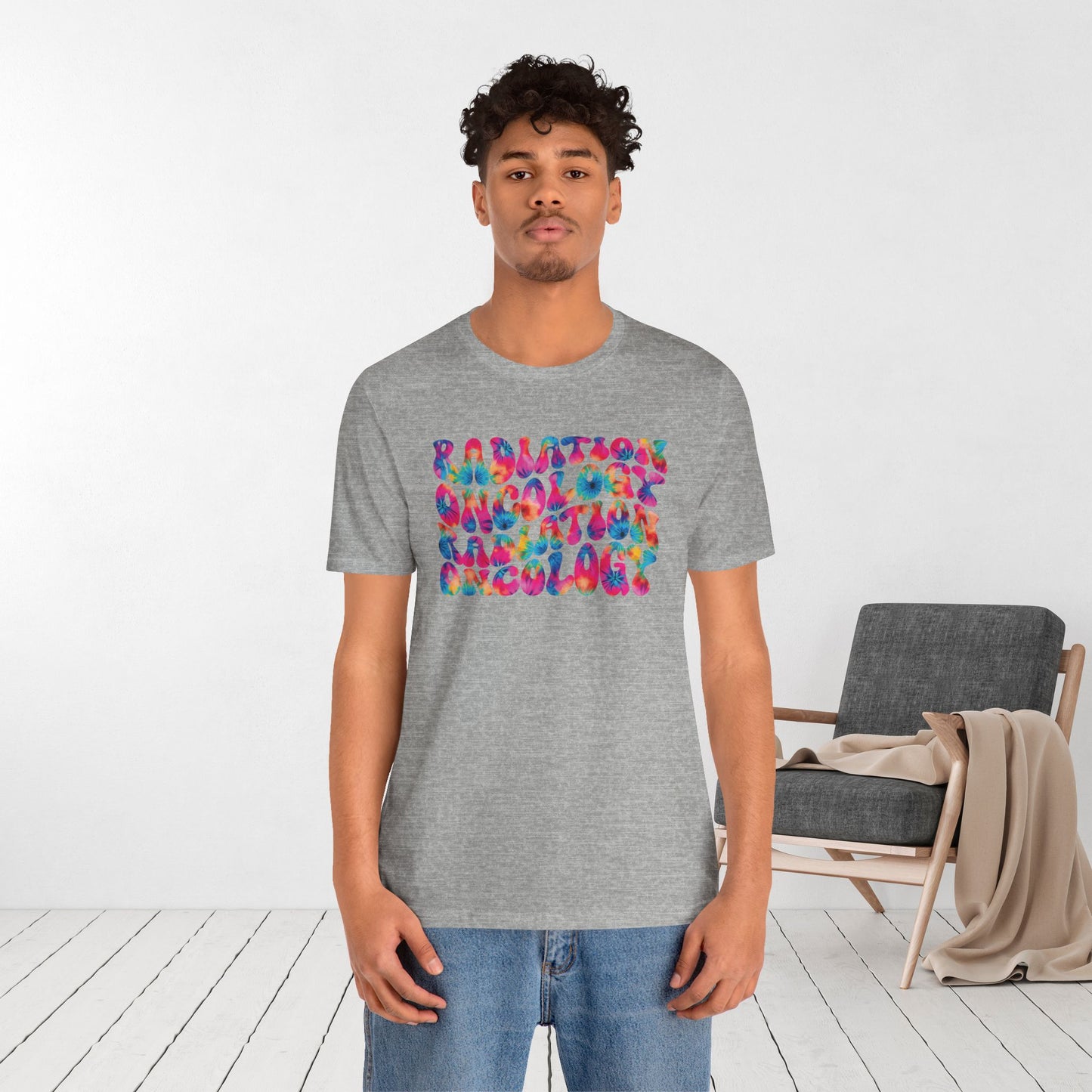 Tie Dye Groovy Radiation Oncology Soft Cotton Tee