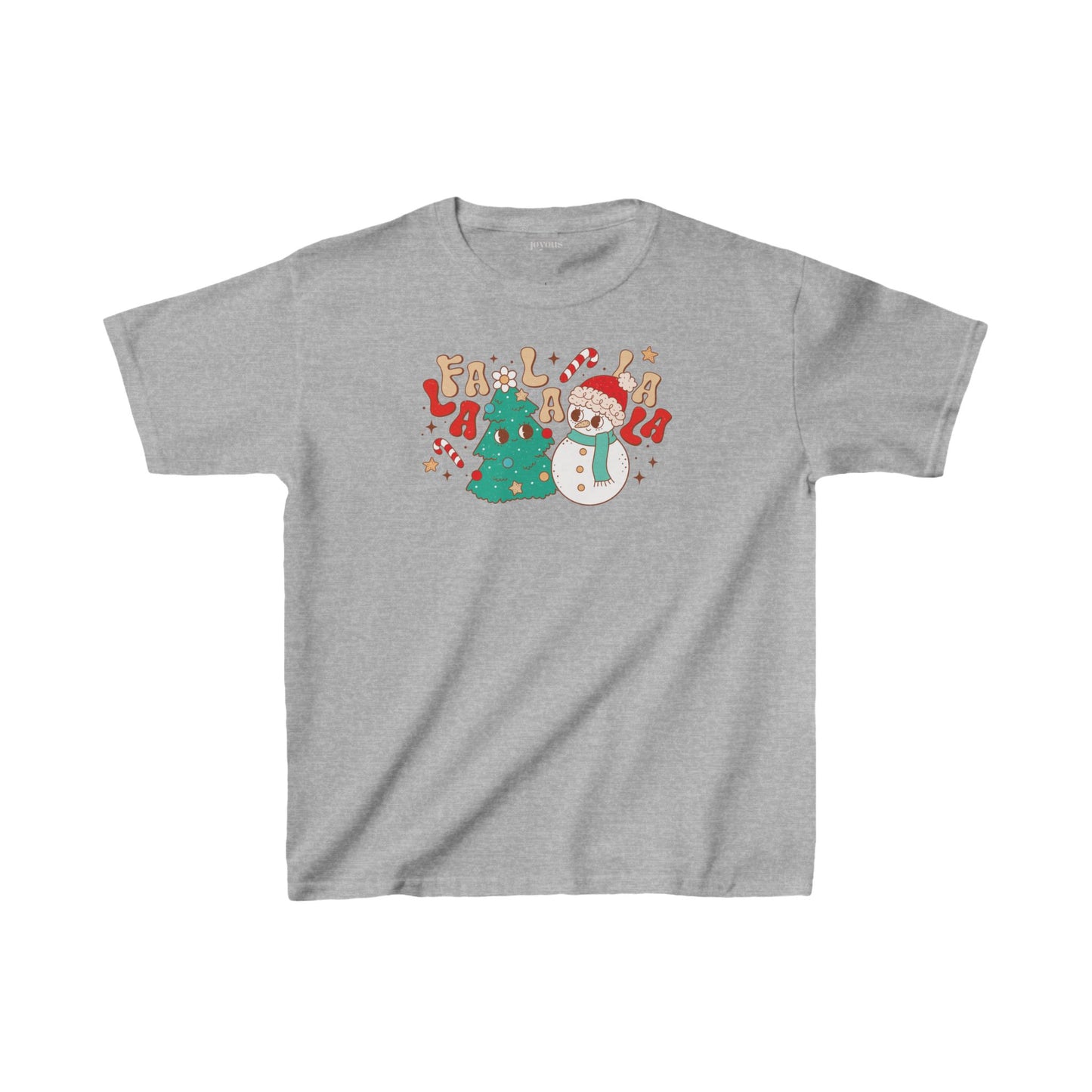 Fa La La La La Youth Christmas Shirt - Retro Christmas Tee