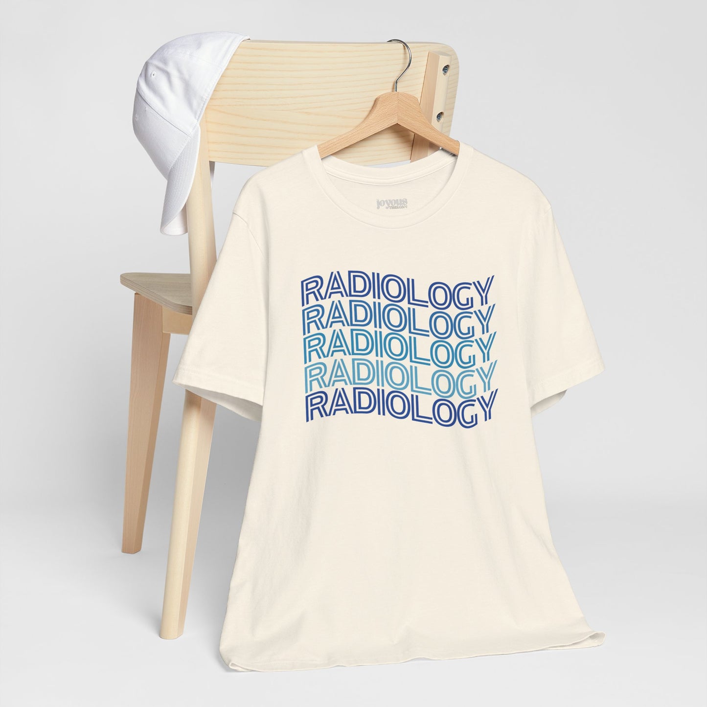 Wavy Blue Radiology Soft Cotton Tee