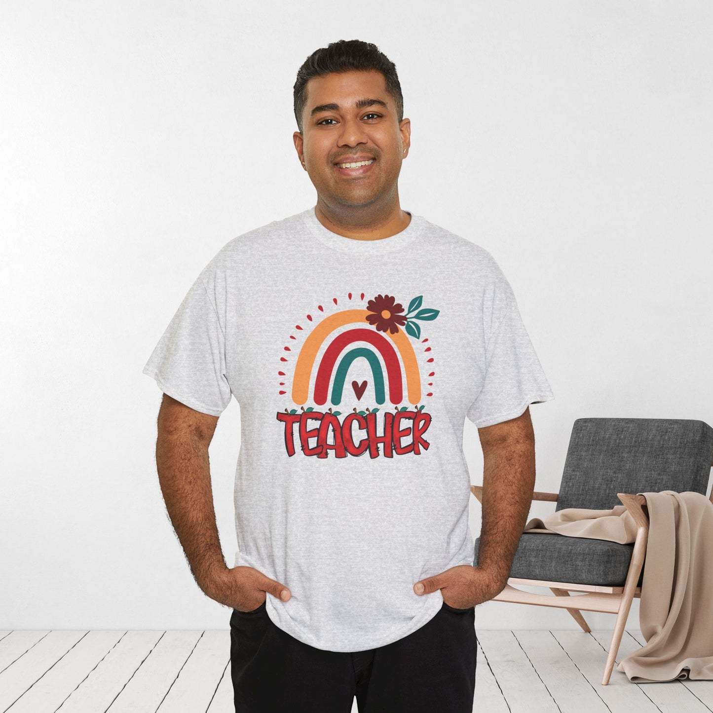Trendy Teacher Shirt - Back to School Heavy Cotton Tee