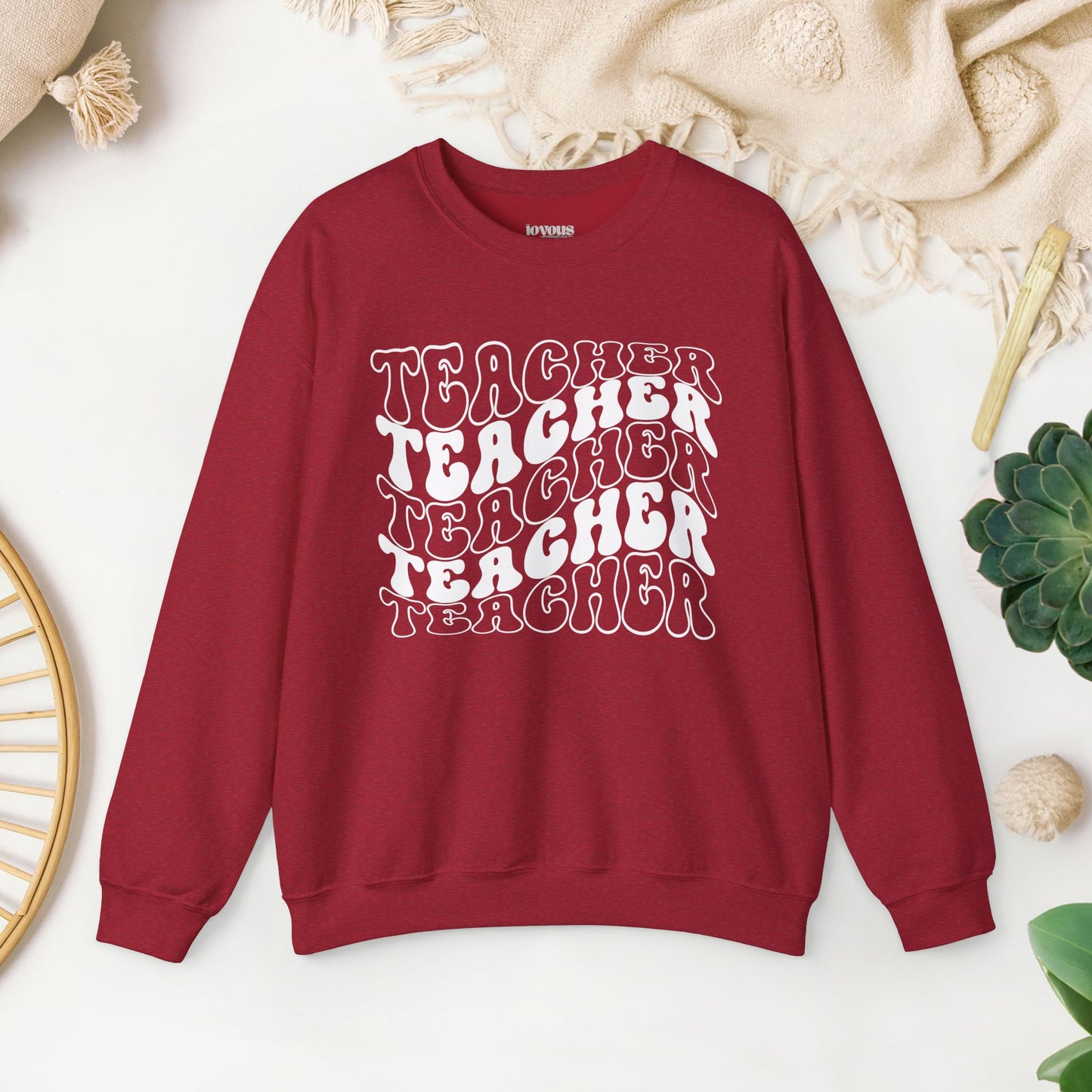 Groovy Unisex Teacher Sweatshirt for School Teachers