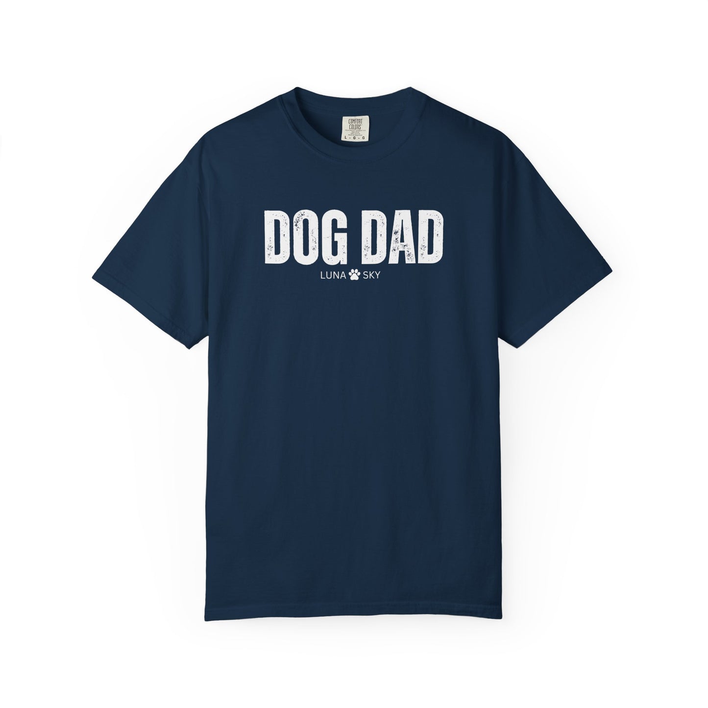 Custom Dog Dad Comfort Colors Shirt with Dogs Name - Personalized Dog Lover Gift
