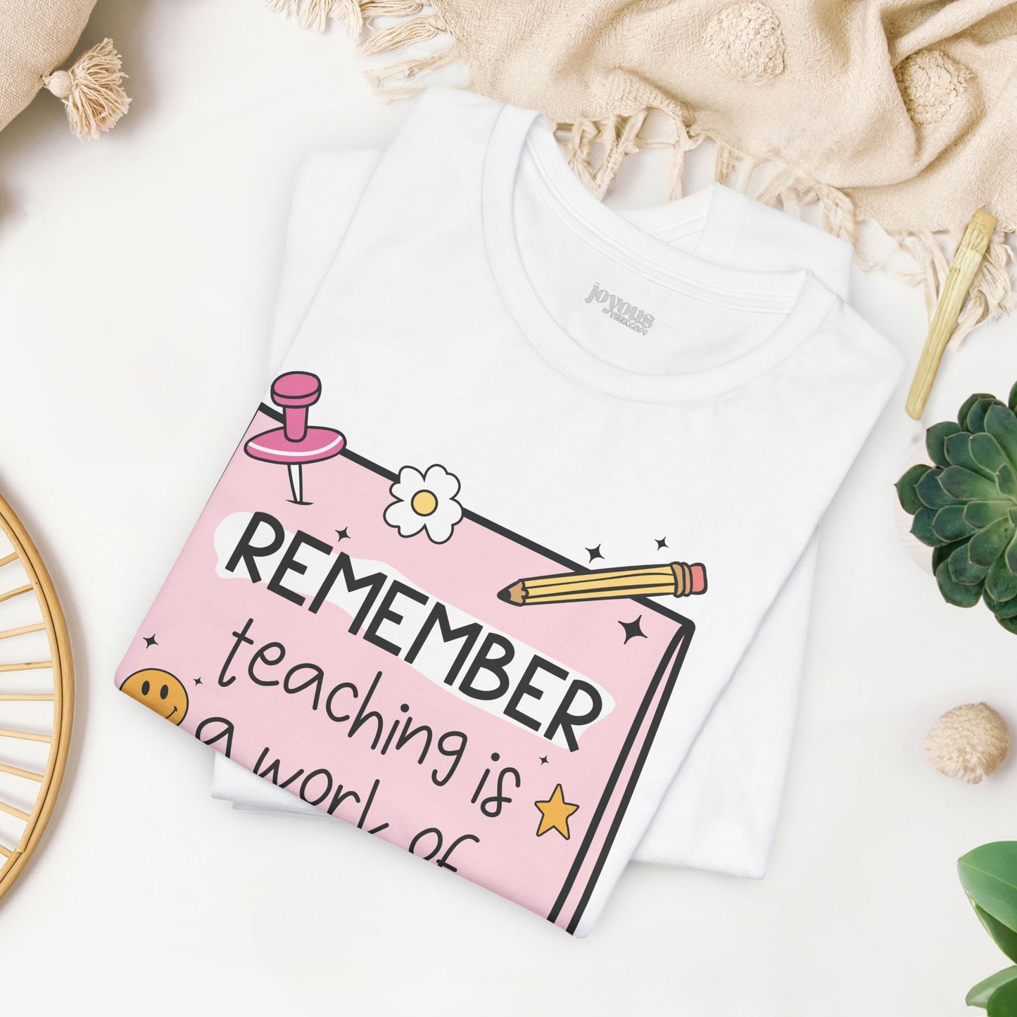 Trendy Motivational Teacher Soft Cotton Tee