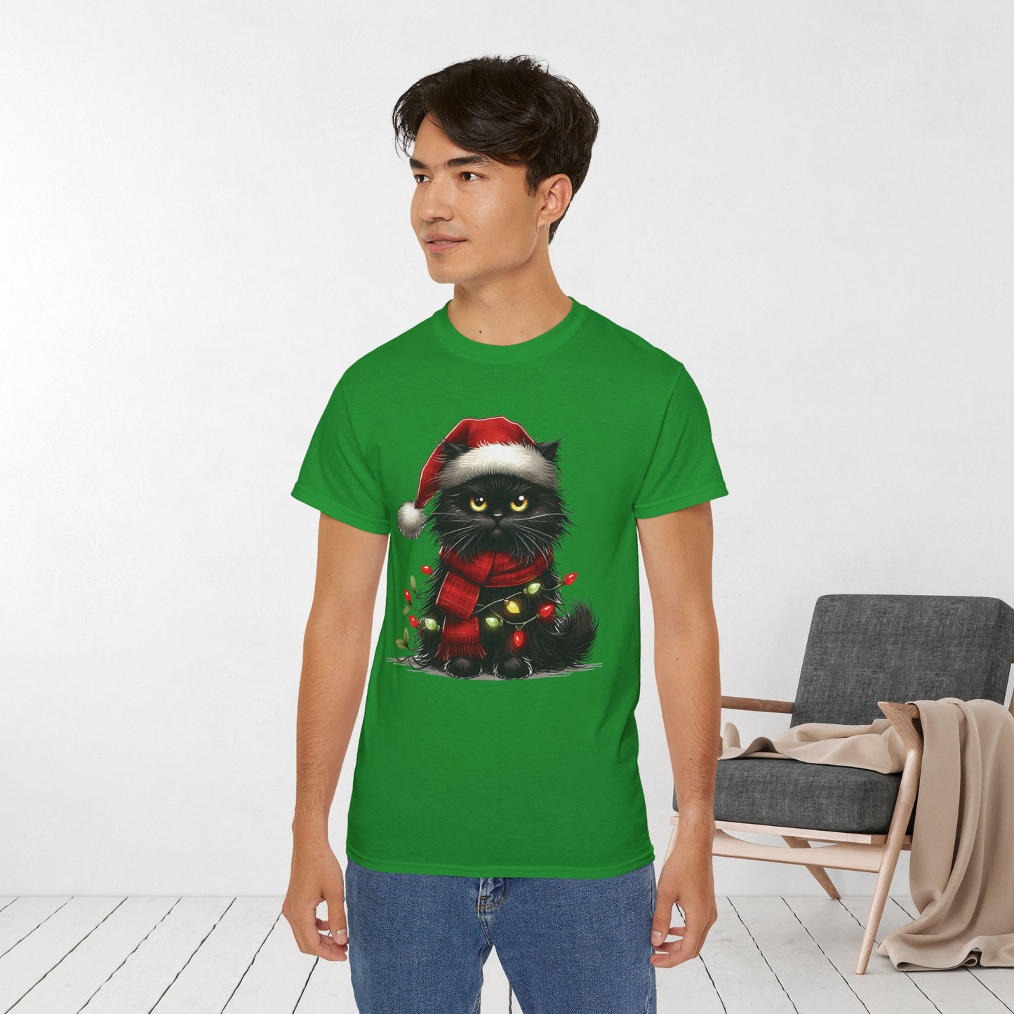 Funny Christmas Cat Ultra Cotton Tee