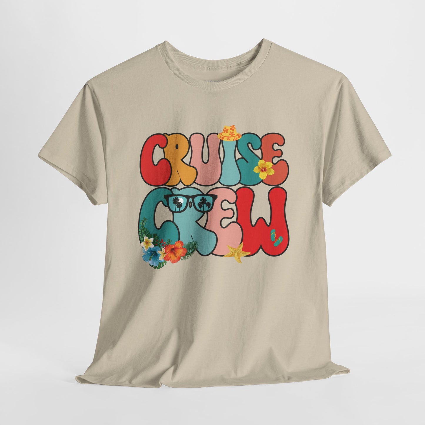 Groovy Cruise Crew Shirt - Family Cruise Vacation Heavy Cotton Tee