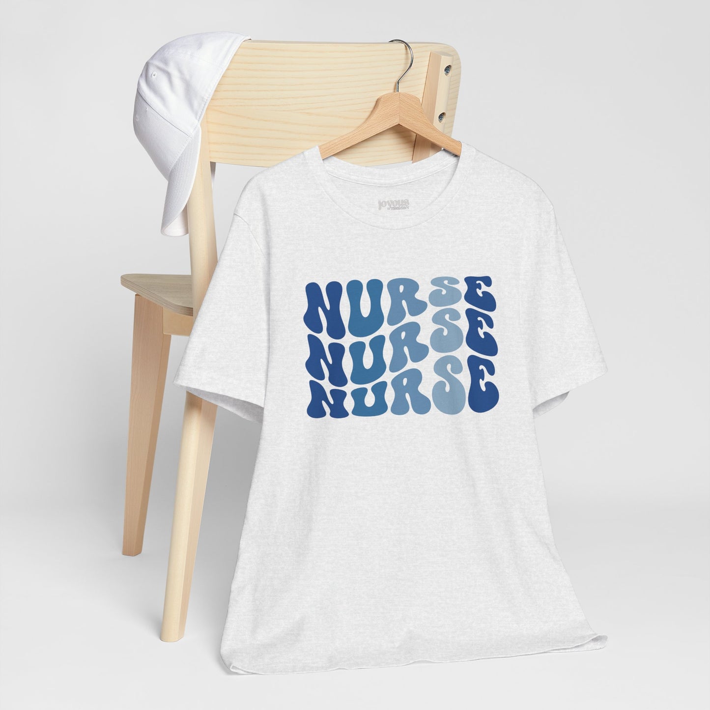Groovy Blue Nurse Shirt - Registered Nurse Soft Cotton Tee