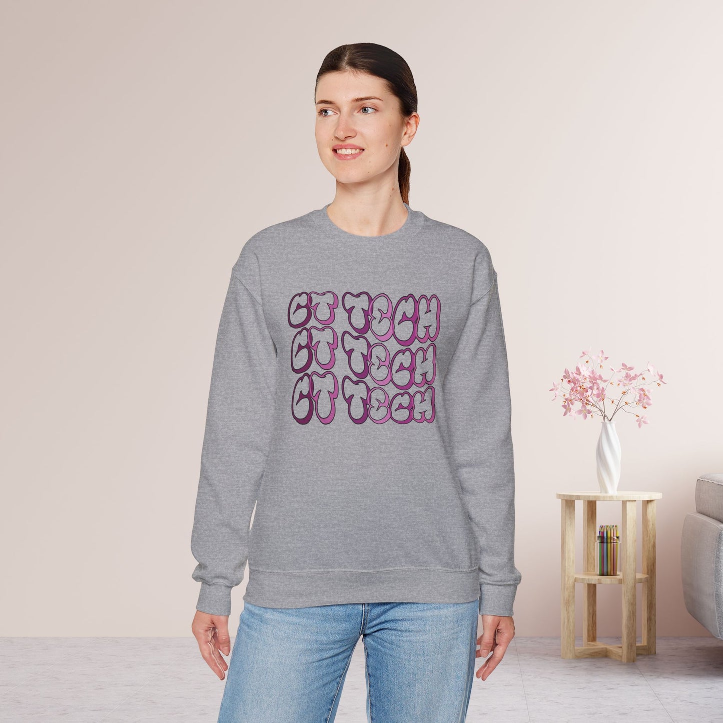 Groovy Purple CT Tech Sweatshirt - CT Technologist Sweater