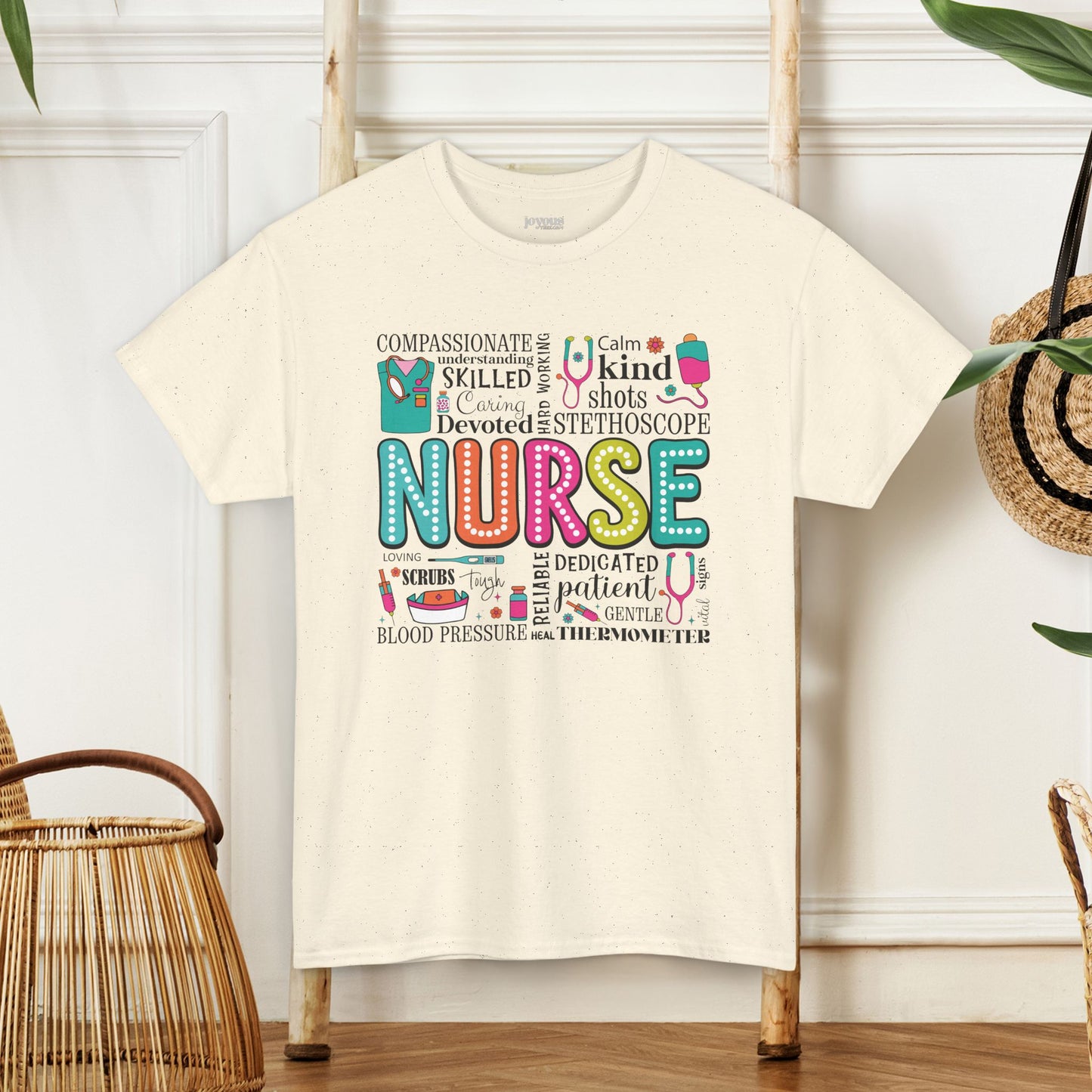 Trendy Nurse Heavy Cotton Tee for Dedicated Registered Nurse