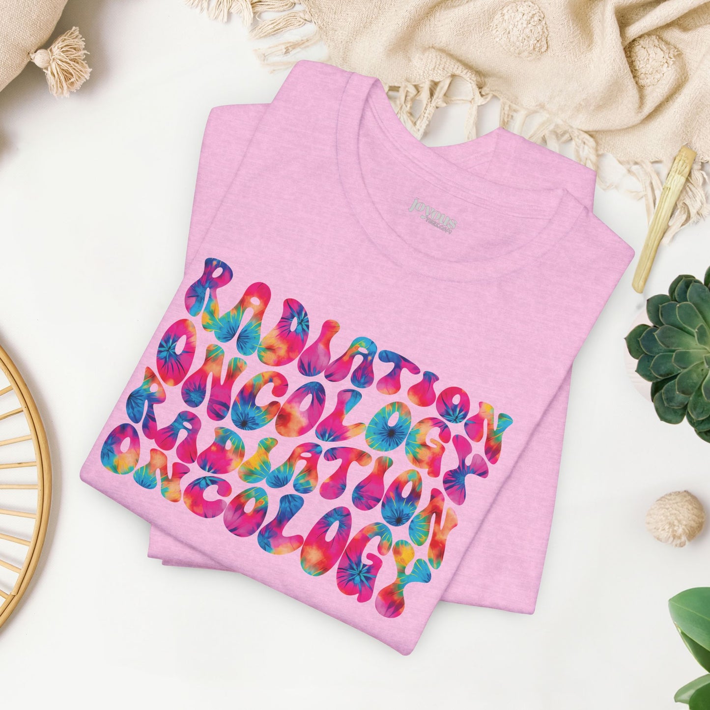 Tie Dye Groovy Radiation Oncology Soft Cotton Tee