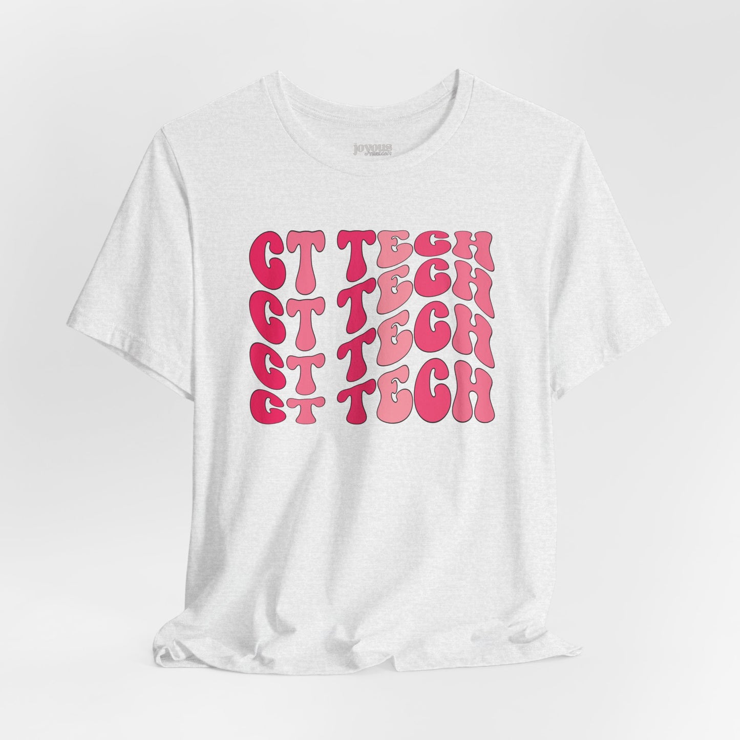 Groovy Pink CT Tech Shirt - CT Technologist Soft Cotton Tee