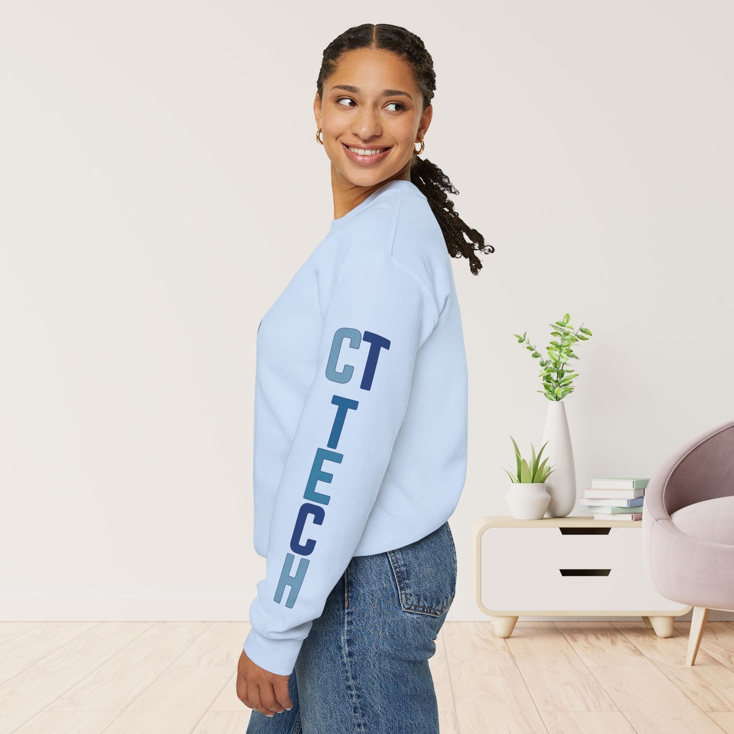 Trendy Blue CT Tech Sweatshirt