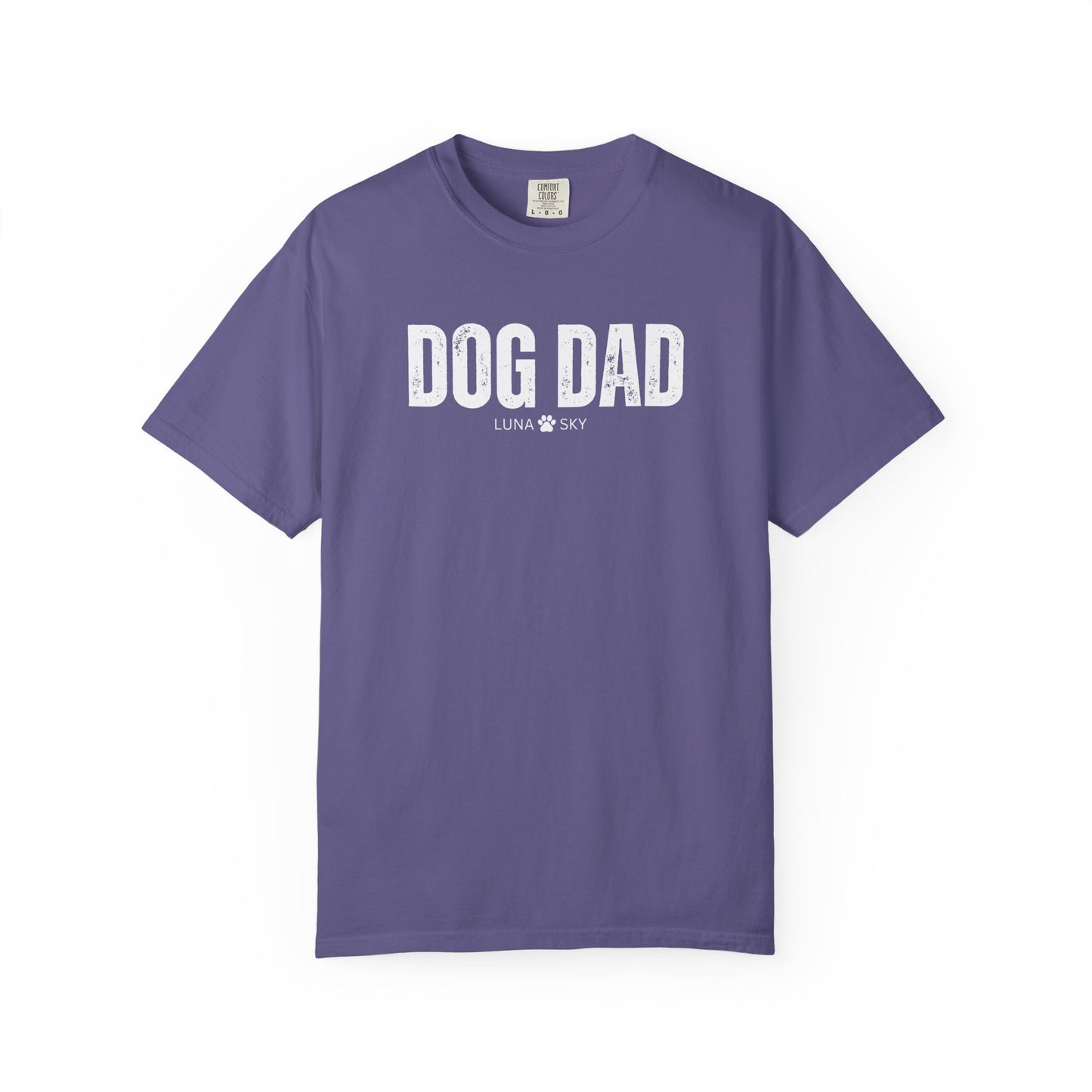 Custom Dog Dad Comfort Colors Shirt with Dogs Name - Personalized Dog Lover Gift