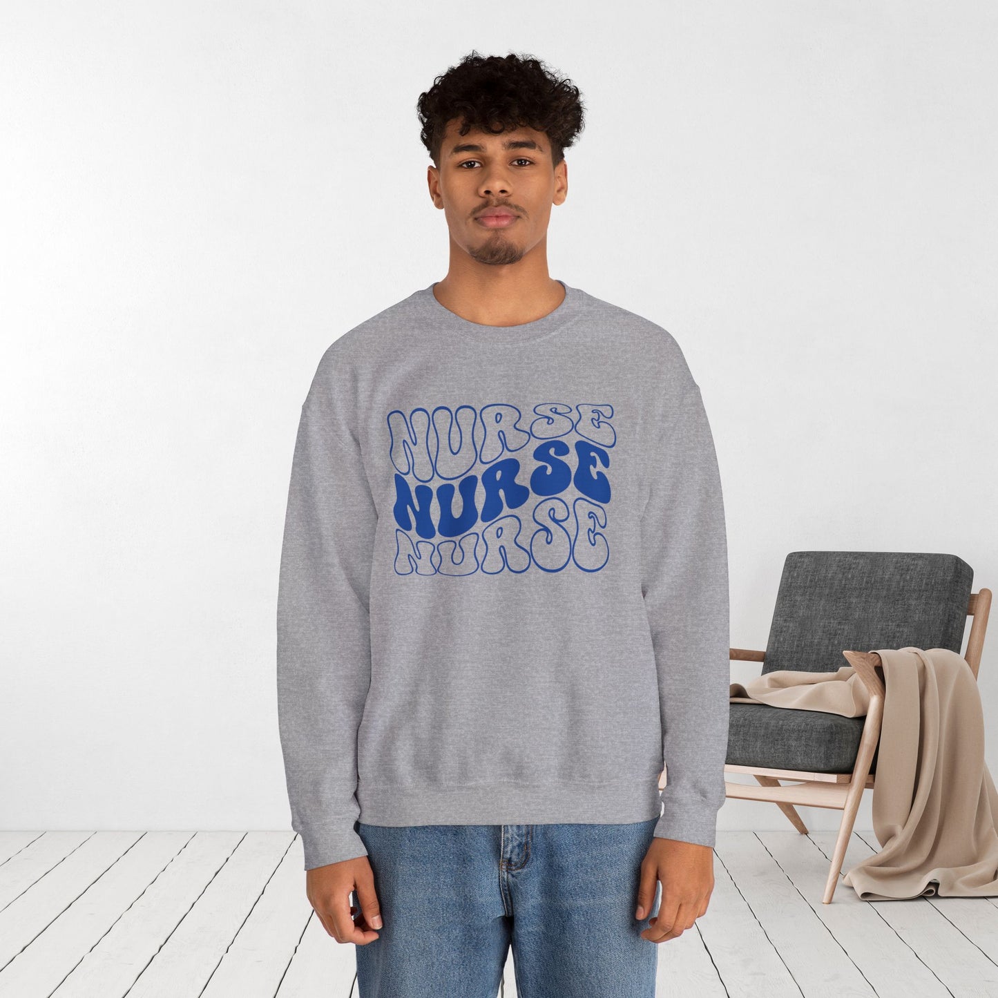 Groovy Nurse Sweatshirt - Registered Nurse Sweatshirt
