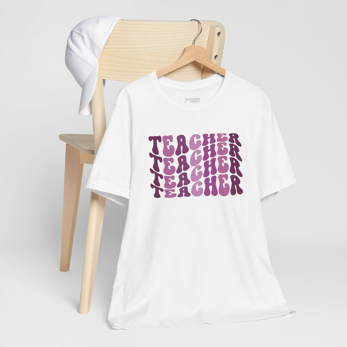 Groovy Purple Teacher Soft Cotton Tee for School Teachers