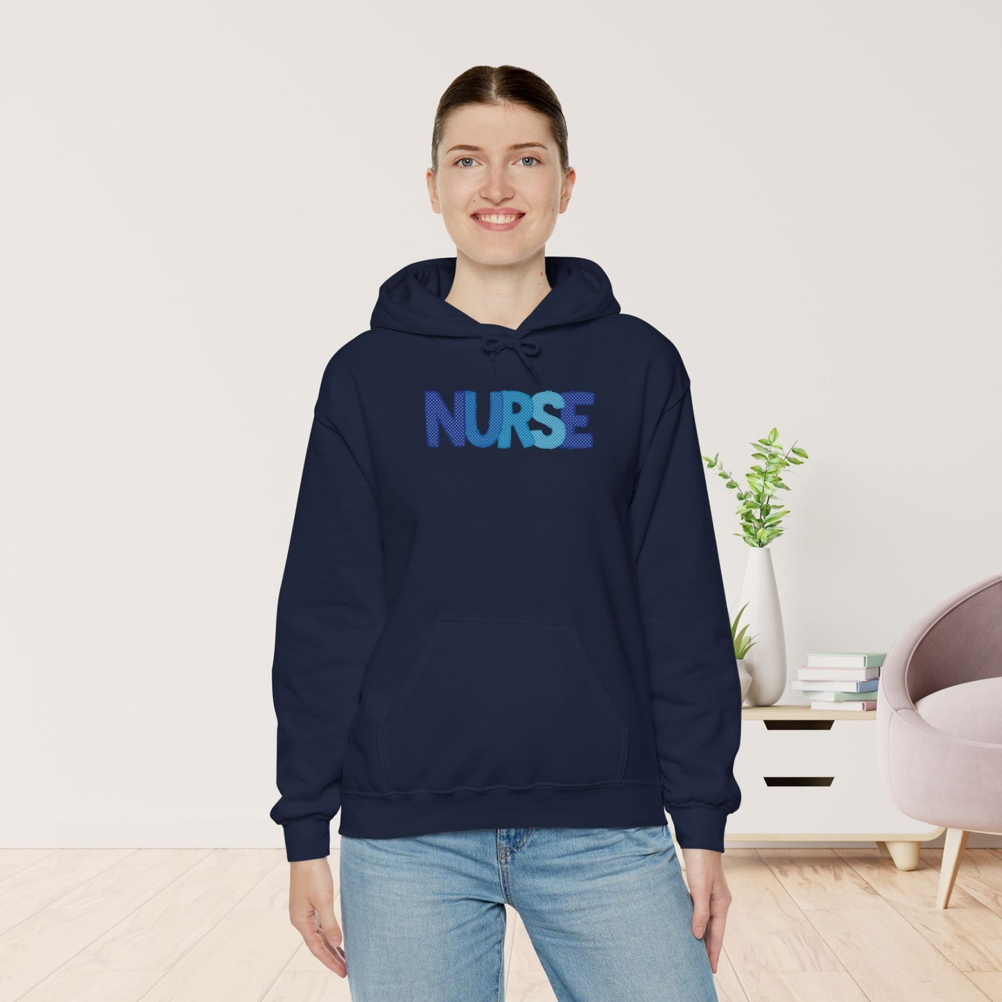 Polka Dot Nurse Hoodie - Registered Nurse Hoodie