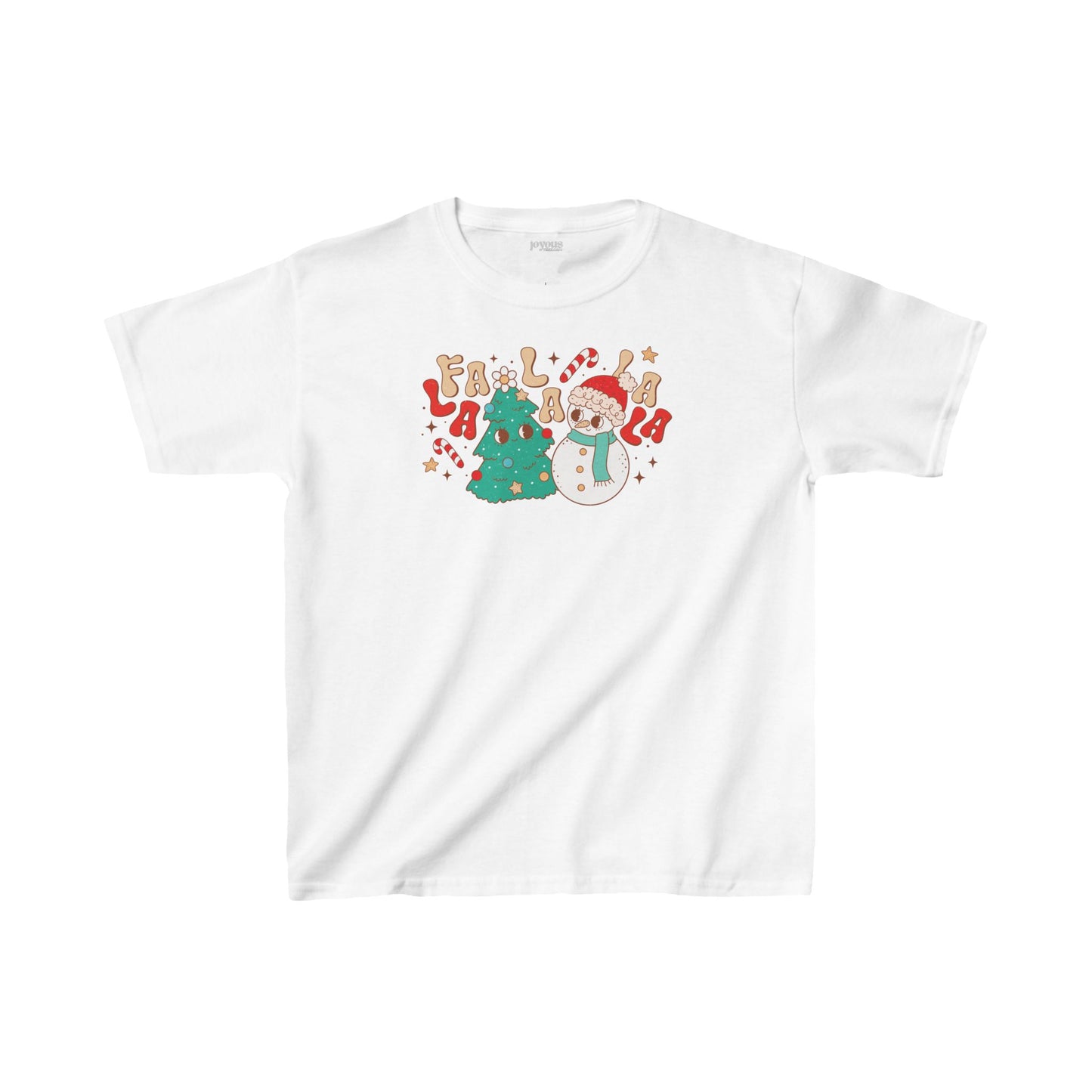Fa La La La La Youth Christmas Shirt - Retro Christmas Tee