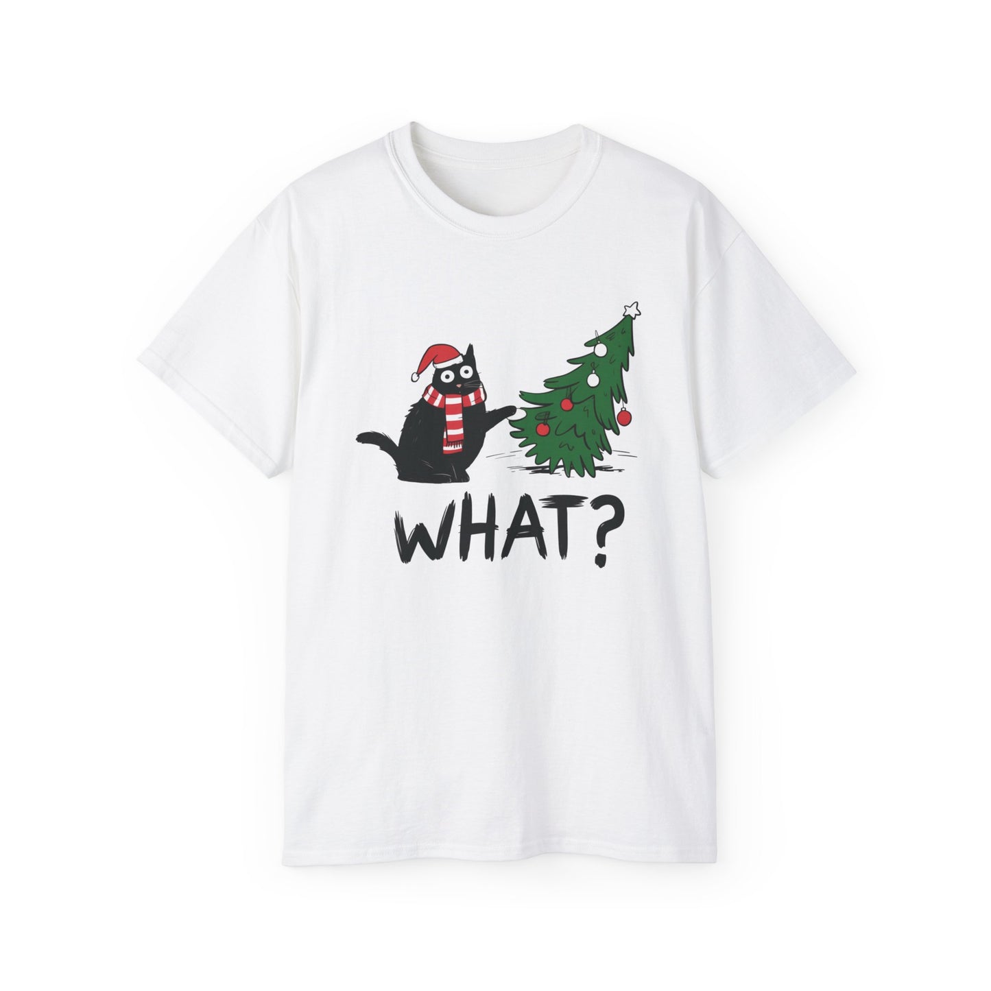 Funny Christmas Cat Ultra Cotton Tee
