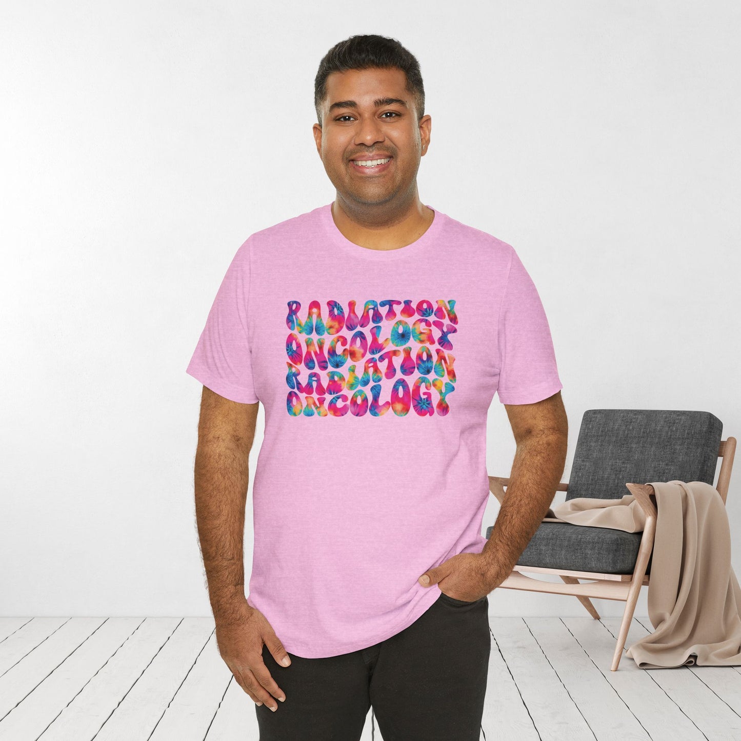 Tie Dye Groovy Radiation Oncology Soft Cotton Tee