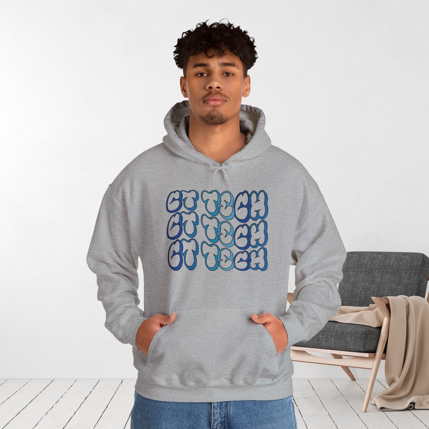 Groovy Blue CT Tech Hoodie - CT Technologist Hoodie