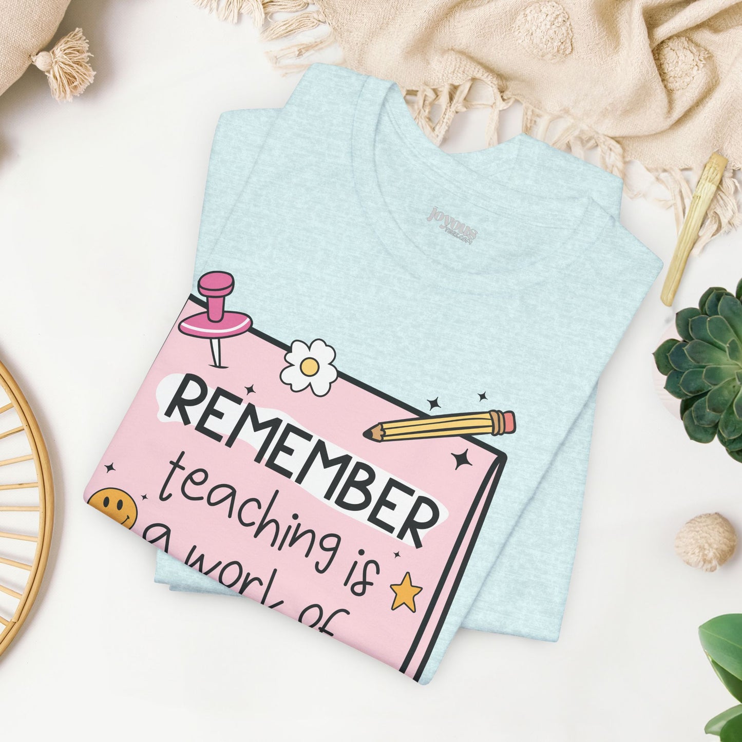 Trendy Motivational Teacher Soft Cotton Tee