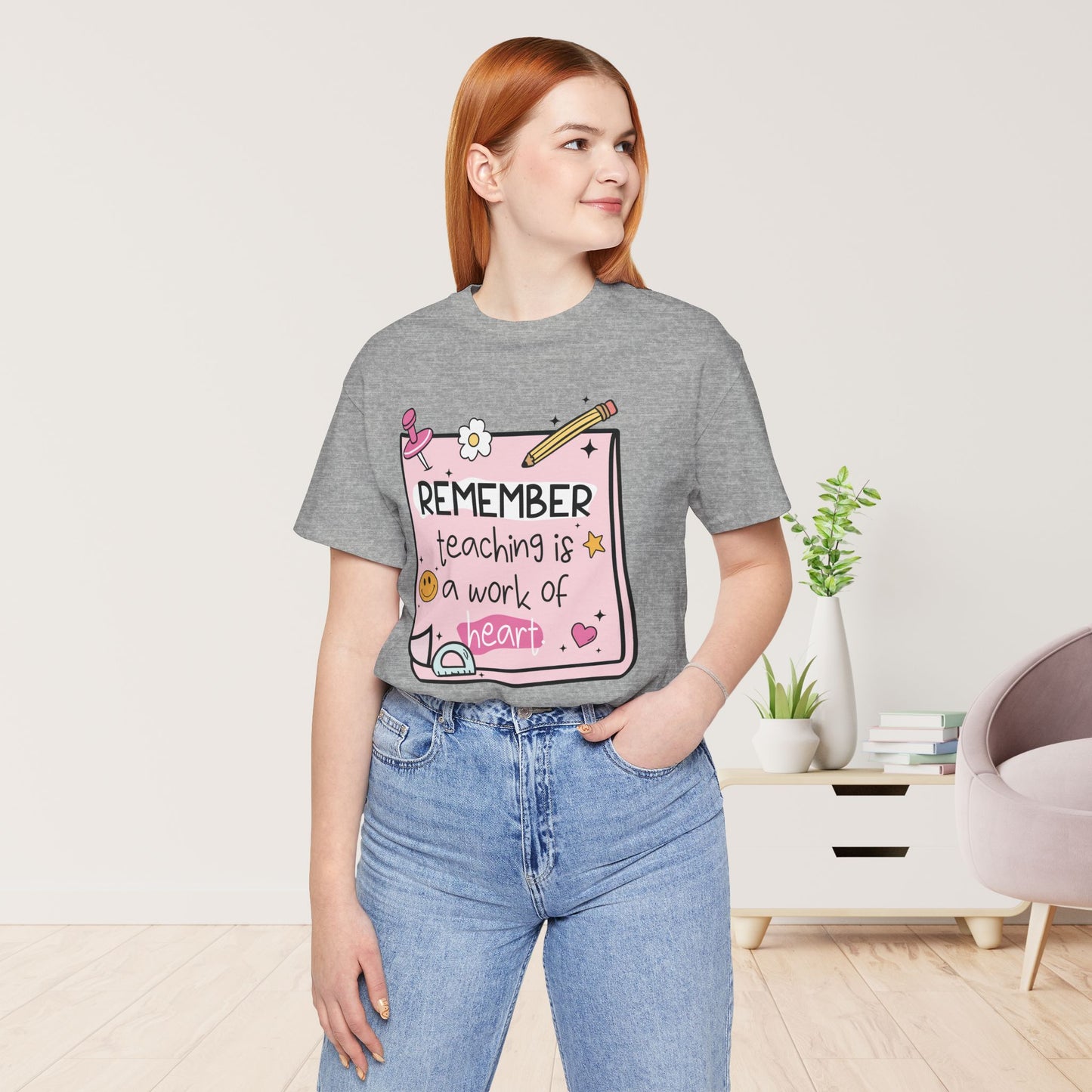 Trendy Motivational Teacher Soft Cotton Tee