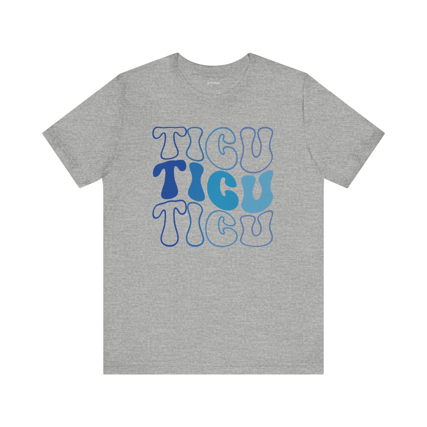 Groovy Blue TICU Shirt - Trauma ICU Nurse Soft Cotton Tee