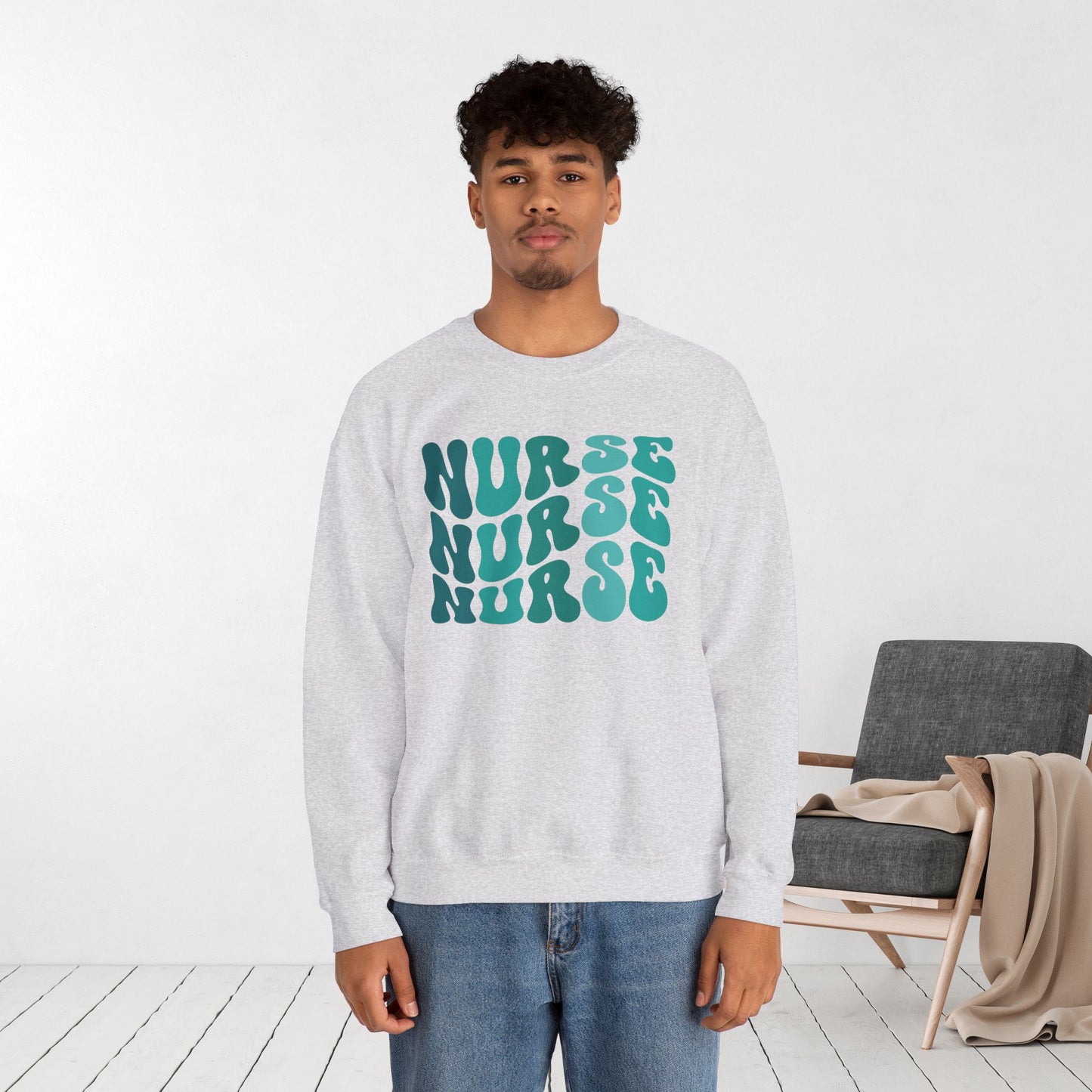 Groovy Green Nurse Sweatshirt