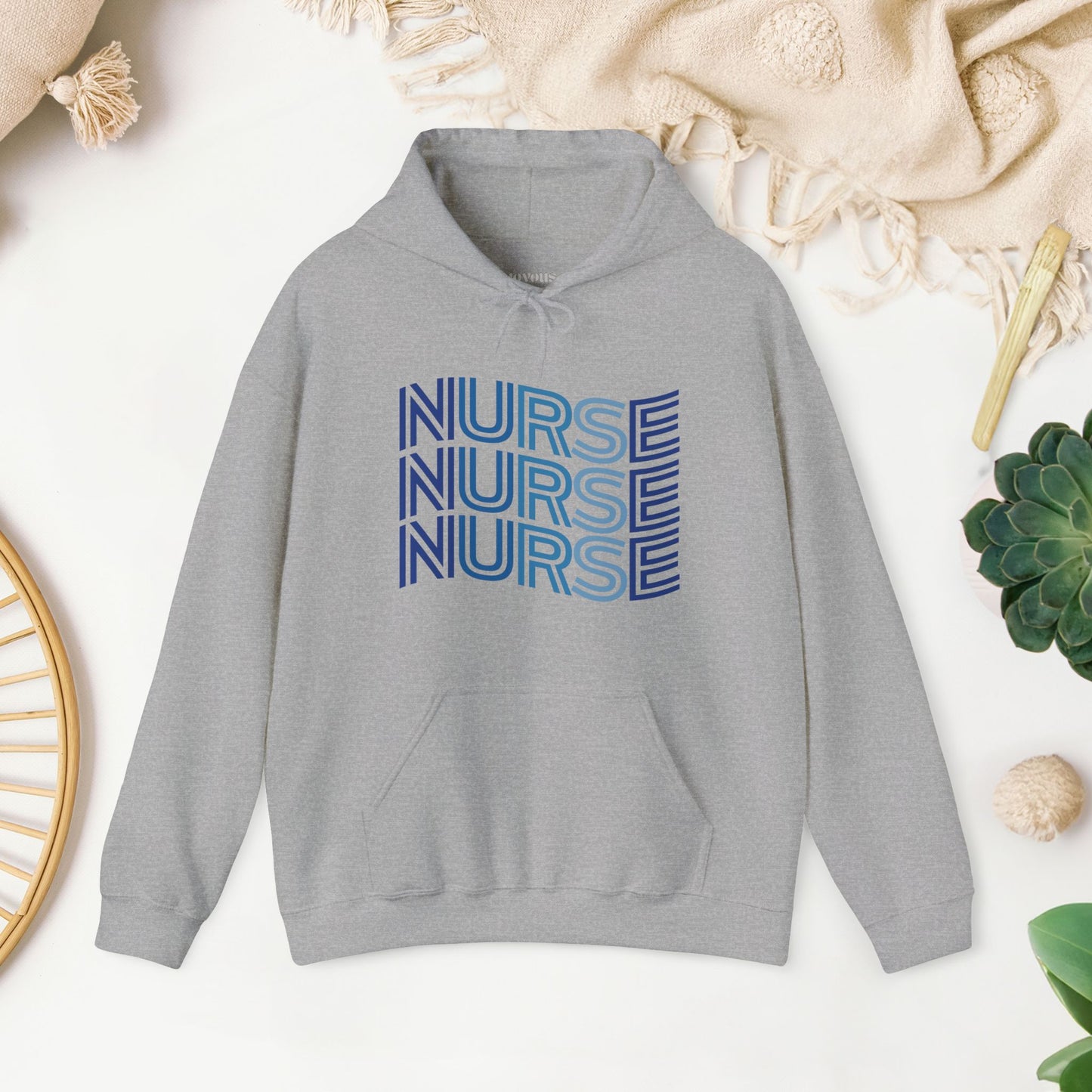 Wavy Nurse Hoodie - Registered Nurse Hoodie