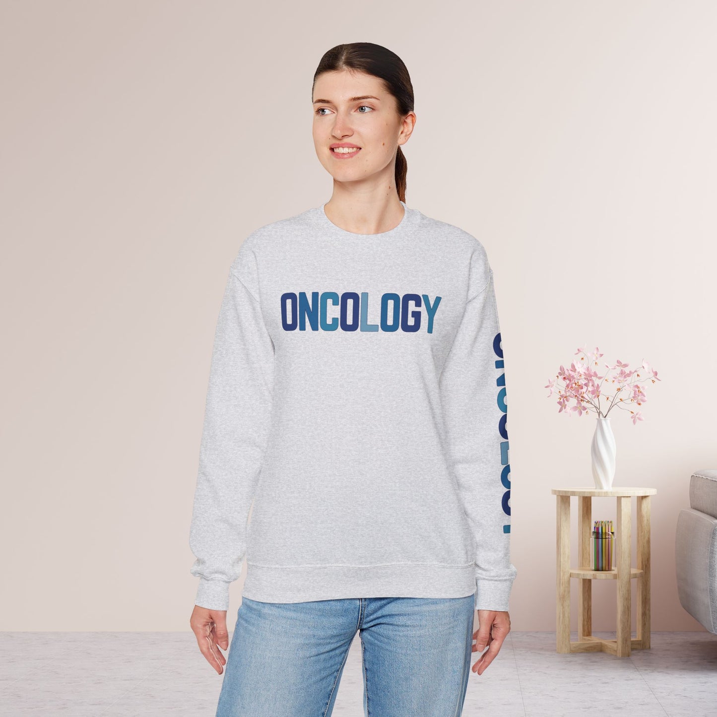 Unisex Blue Oncology Sweatshirt