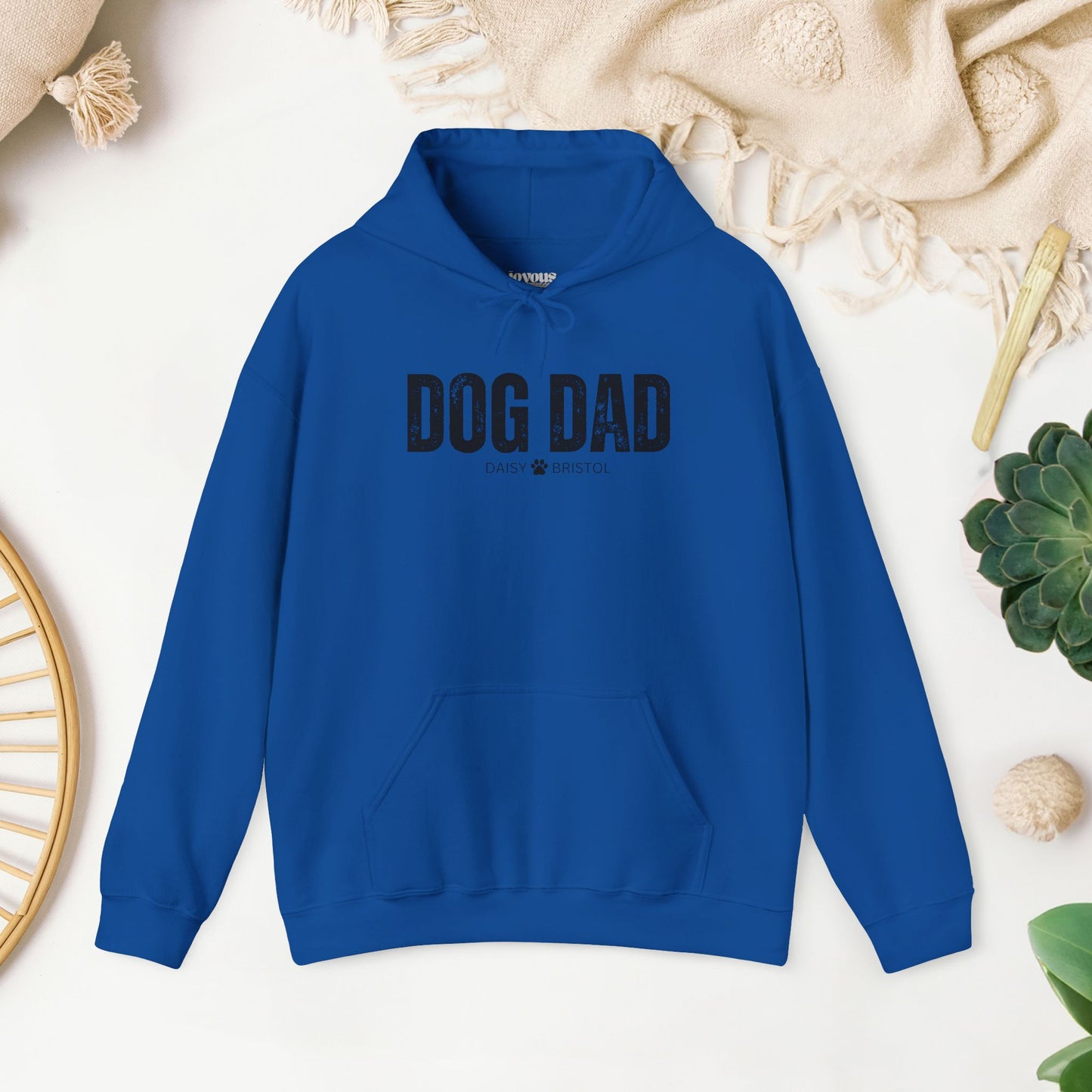 Custom Dog Dad Hoodie with Dogs Name - Personalized Gift for Dog Dad