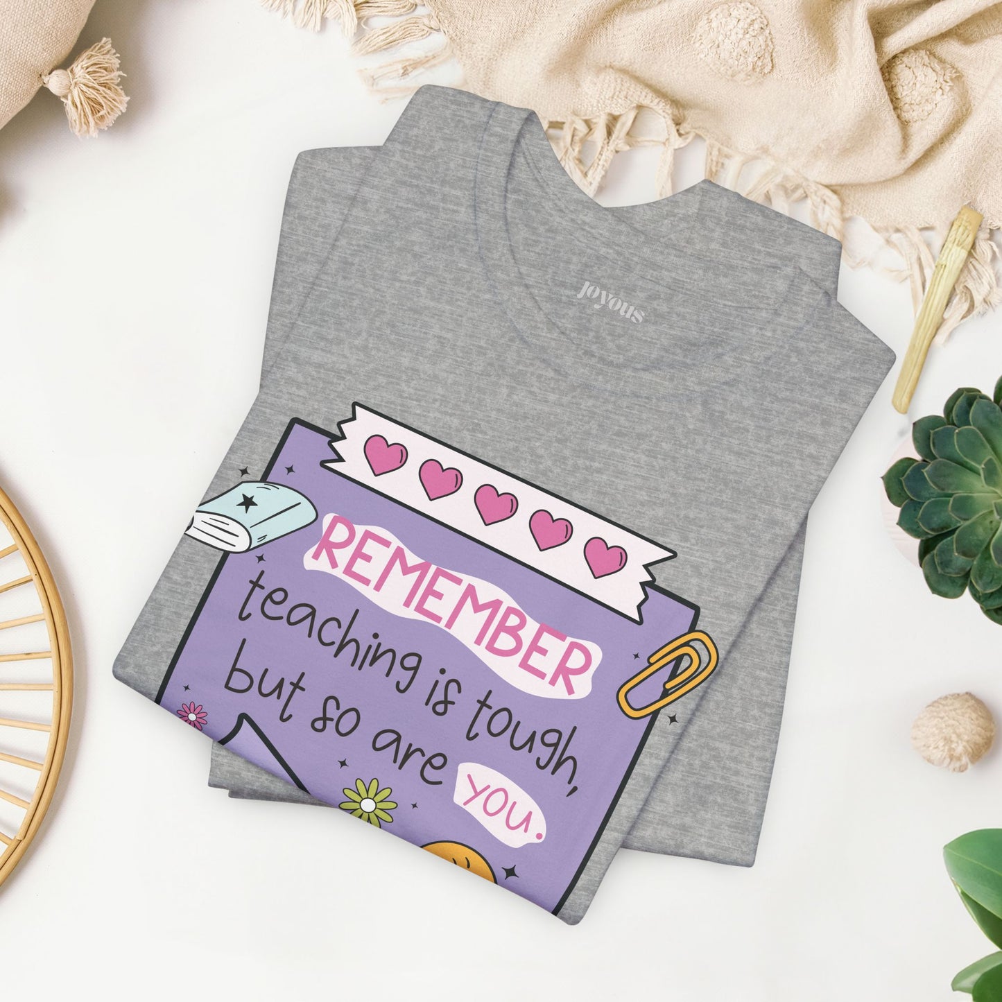 Trendy Motivational Teacher Soft Cotton Tee
