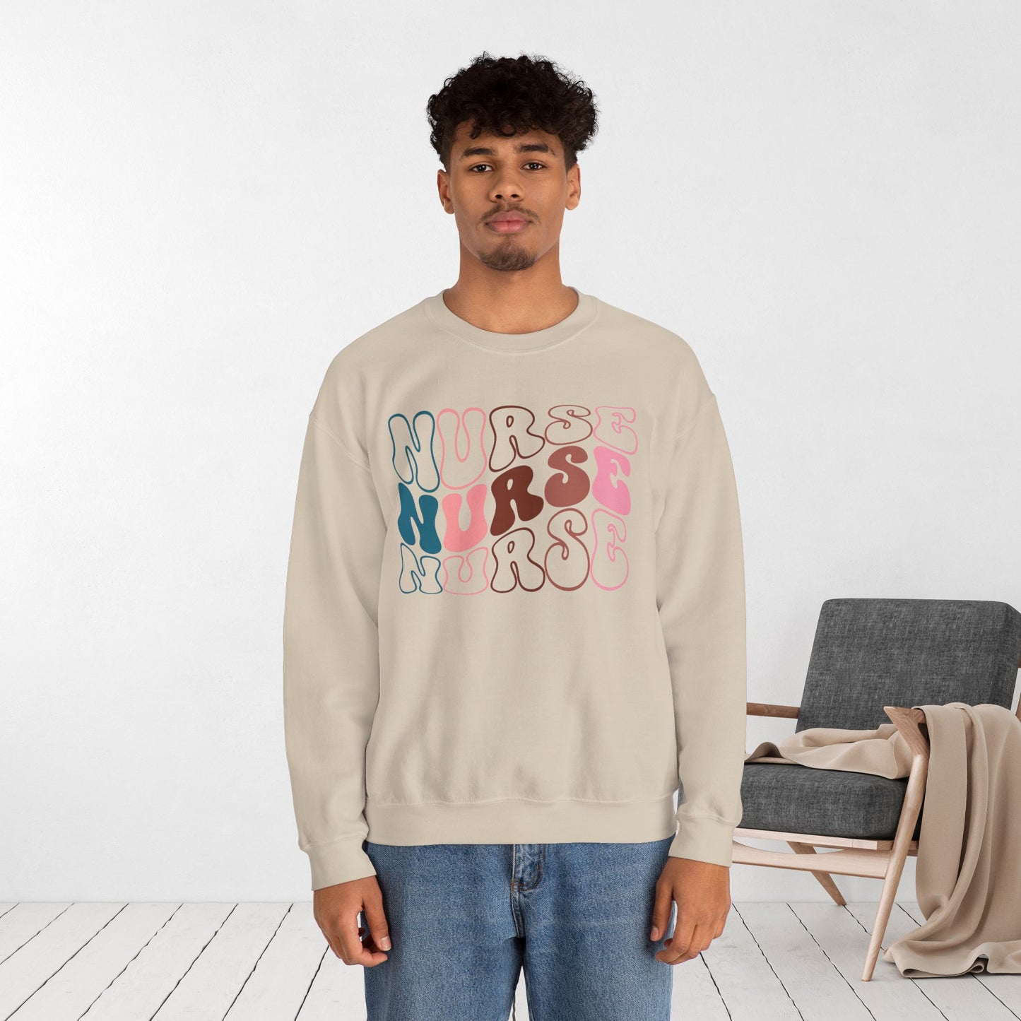 Groovy Nurse Sweatshirt for Registered Nurse