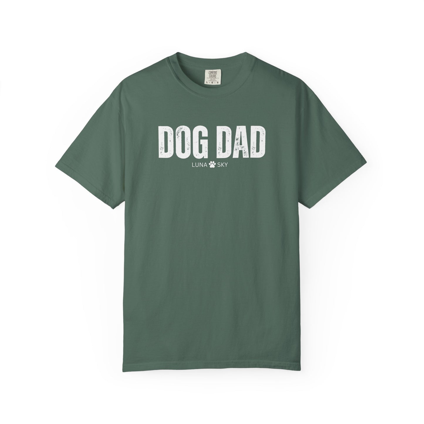 Custom Dog Dad Comfort Colors Shirt with Dogs Name - Personalized Dog Lover Gift