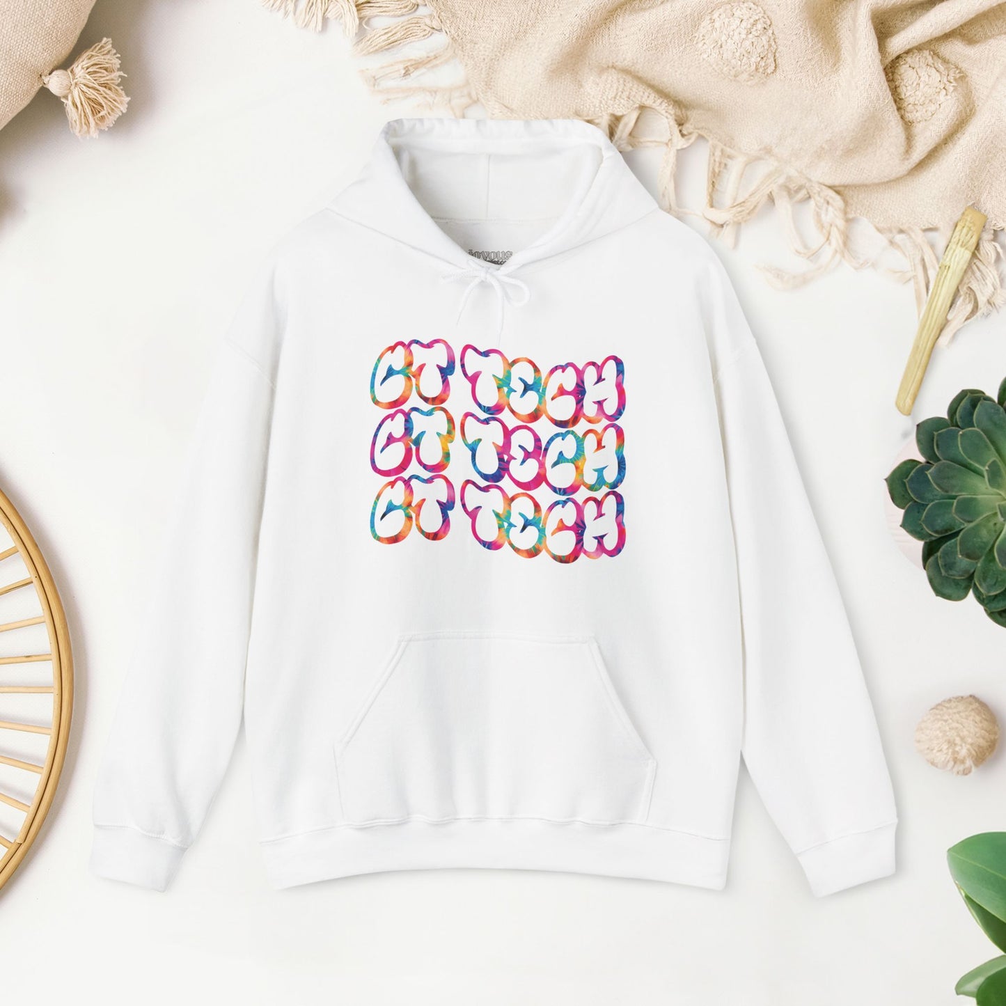Tie Dye Groovy CT Tech Hoodie - CT Technologist Hoodie