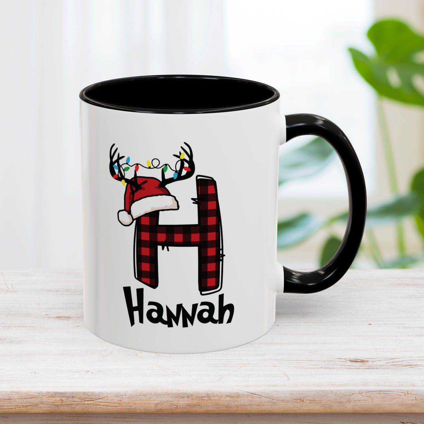 Custom Name Christmas Initial Letter Mug - Personalized Christmas Gifts A-Z