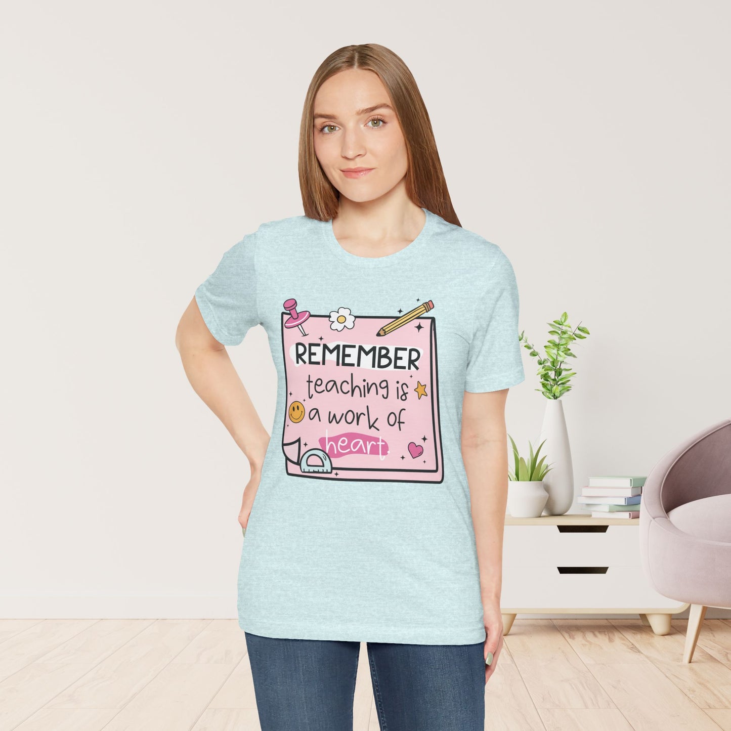 Trendy Motivational Teacher Soft Cotton Tee