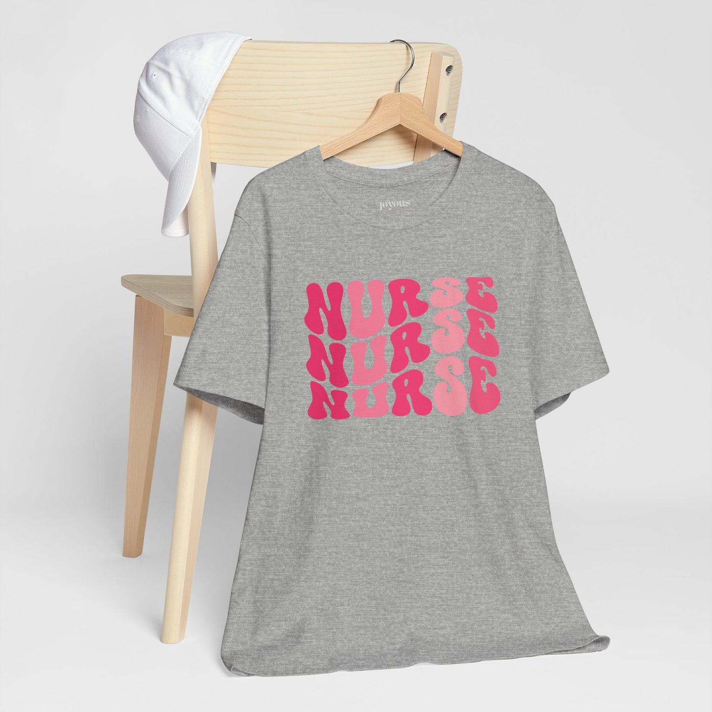 Groovy Pink Nurse Shirt - Registered Nurse Soft Cotton Tee