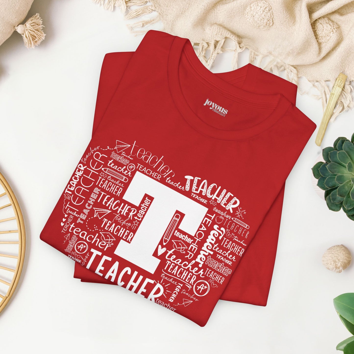 Trendy Teacher Soft Cotton Tee for School Teachers