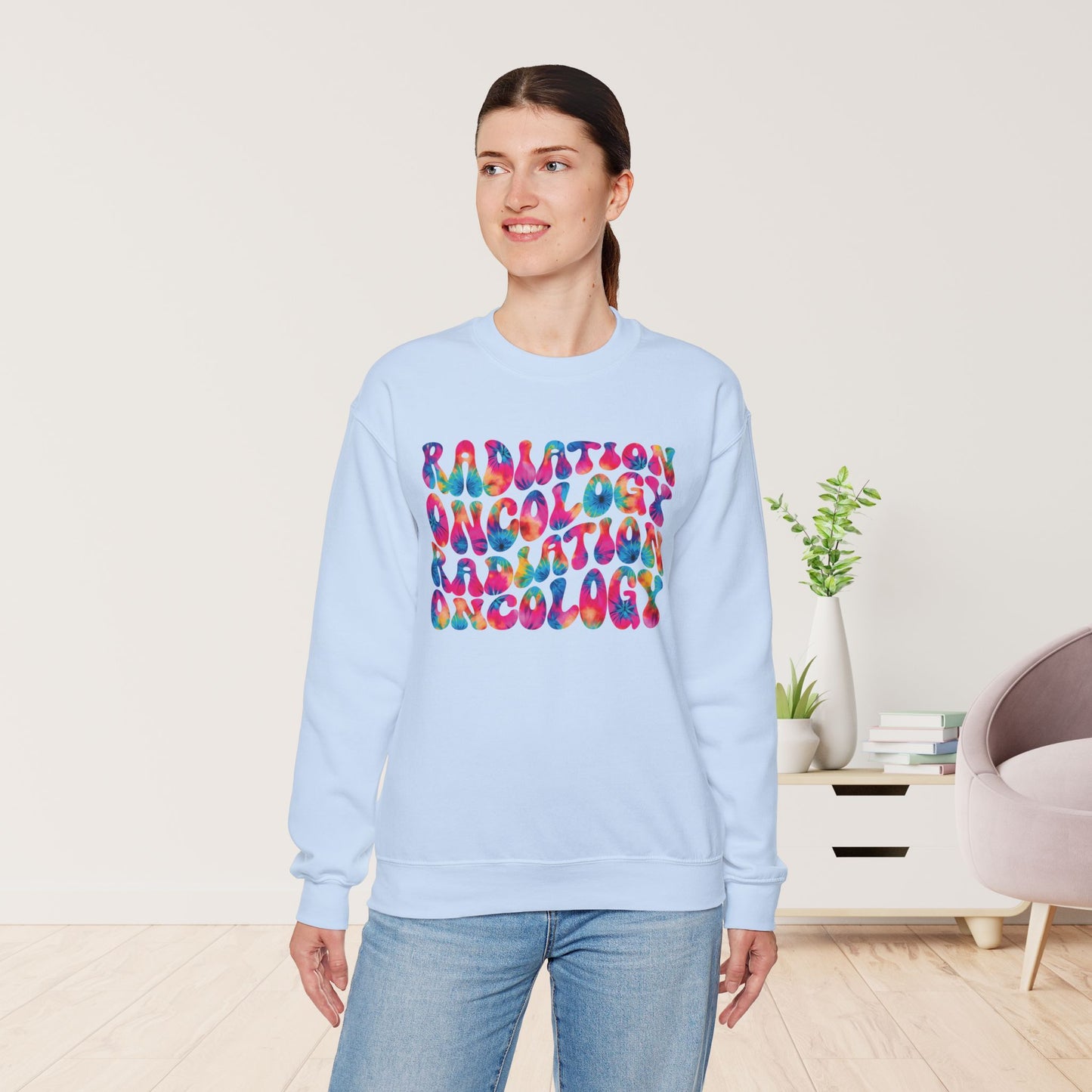 Tie Dye Groovy Radiation Oncology Sweatshirt